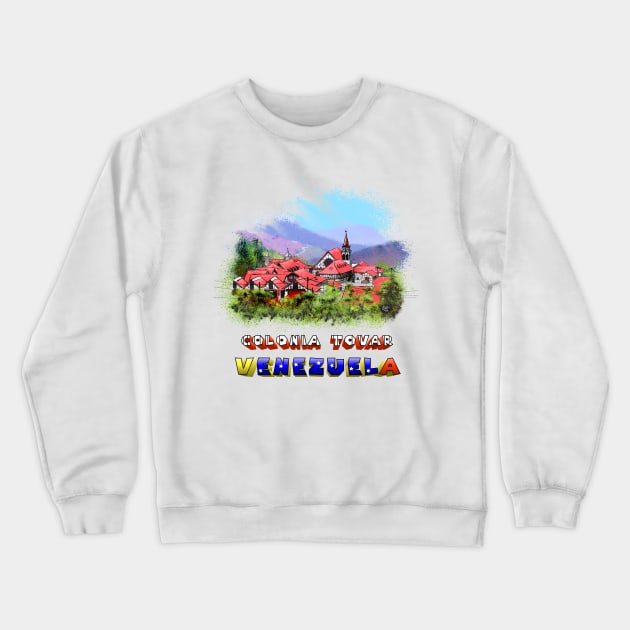 Colonia Tovar Crewneck Sweatshirt by Robertilustrado